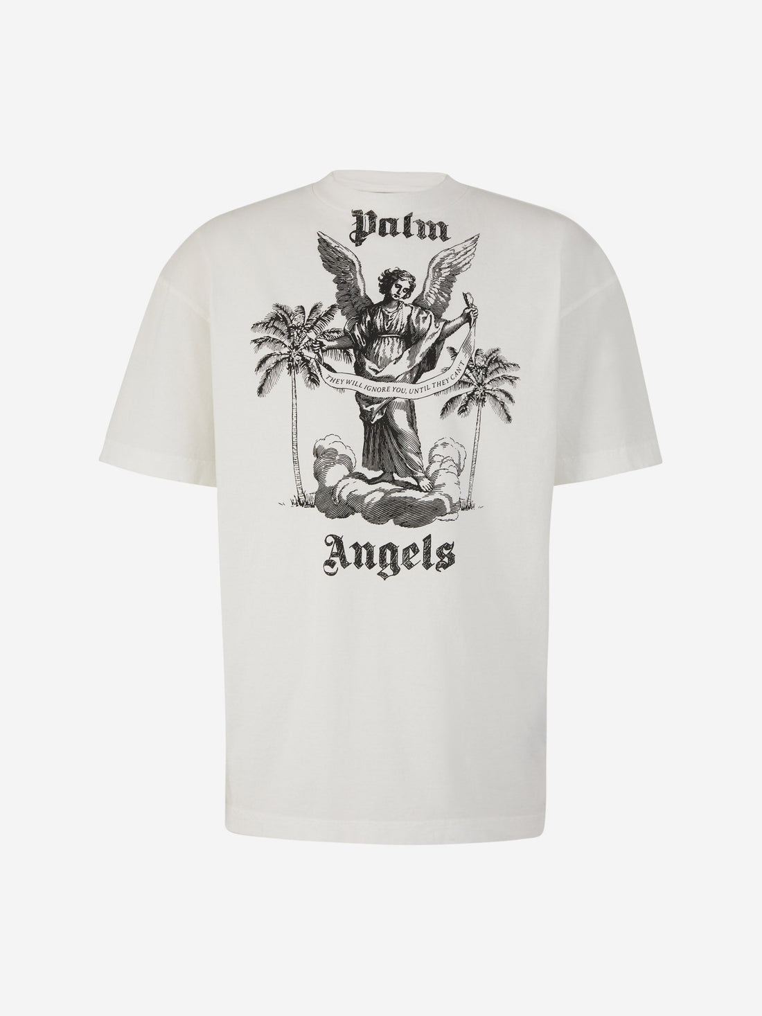 Palm Angels Camiseta Algodón Logo color Blanco sku 553-003289 01 - Foto 1