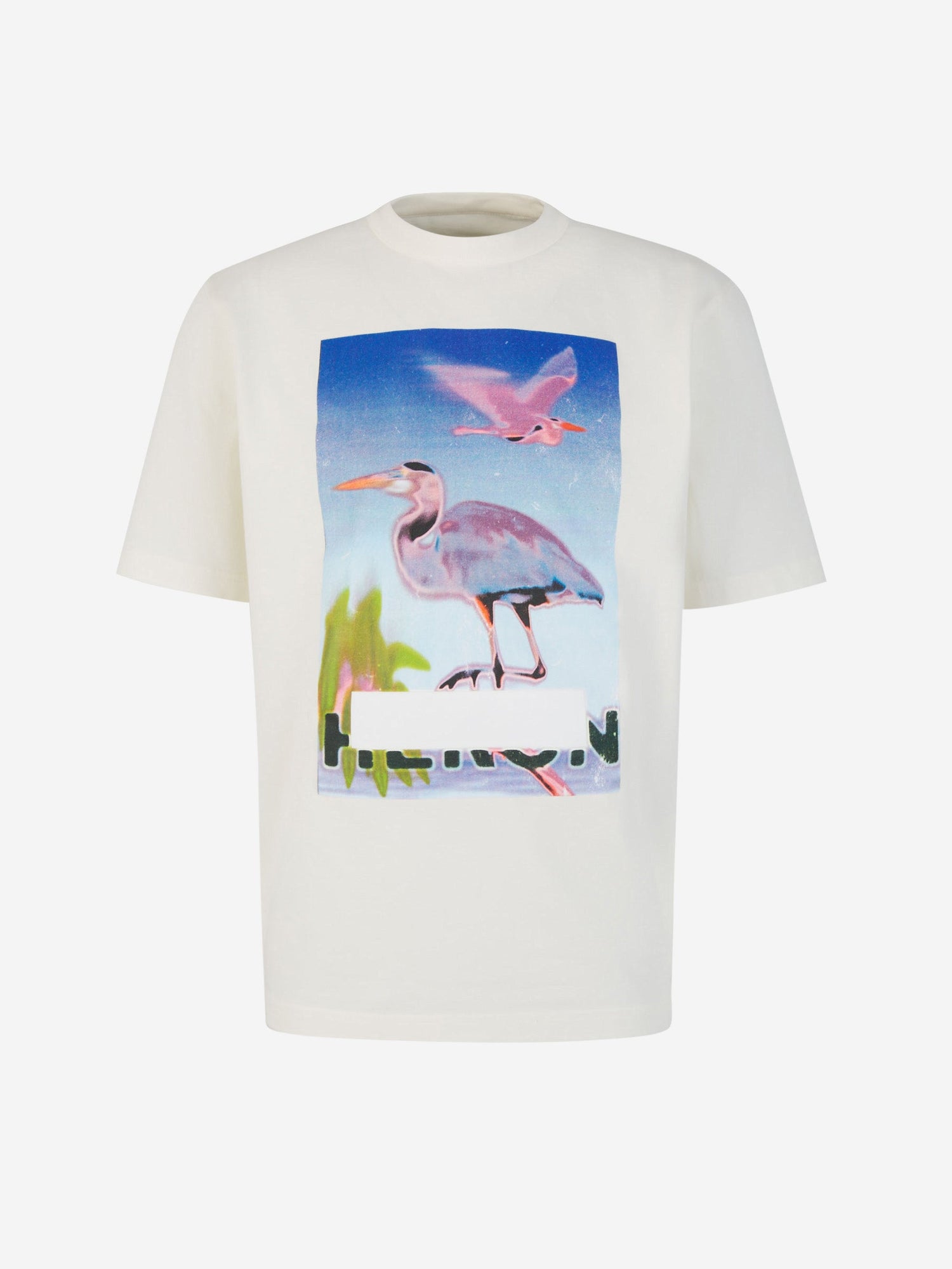 Heron Preston Camiseta Gráfico Estampado color Beis sku 553-003309 01 - Foto 1