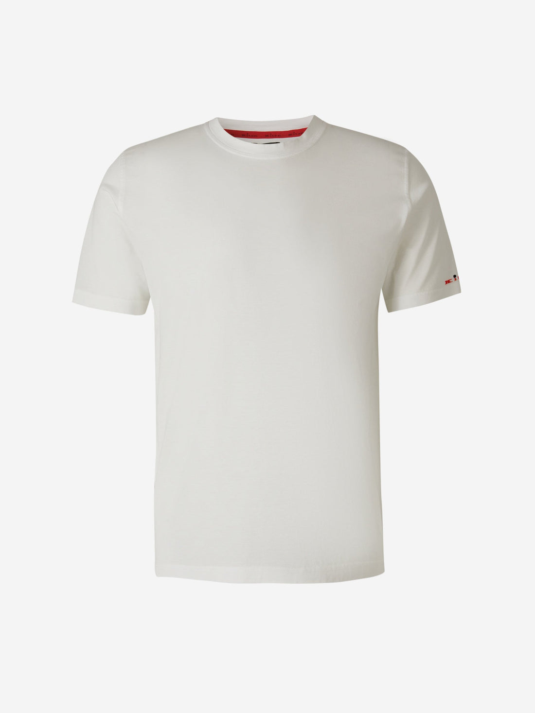 Kiton Camiseta Lisa Algodón color Blanco sku 553-003322 01 - Foto 1