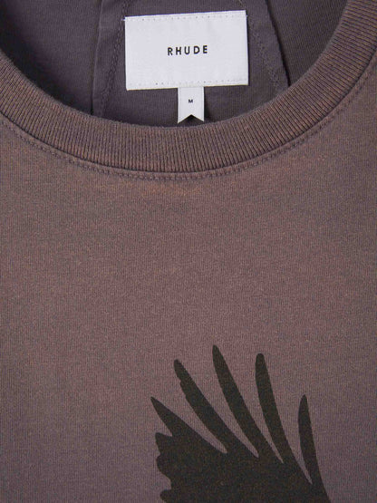 Rhude Camiseta Estampado Algodón color Topo sku 553-003356 00 - Foto 3