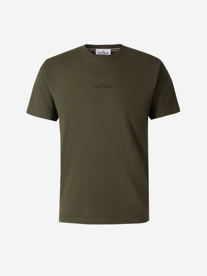 Stone Island Camiseta Logo Bordado color Verde Oscuro sku 553-003373 02 - Foto 1