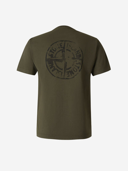 Stone Island Camiseta Logo Bordado color Verde Oscuro sku 553-003373 02 - Foto 2
