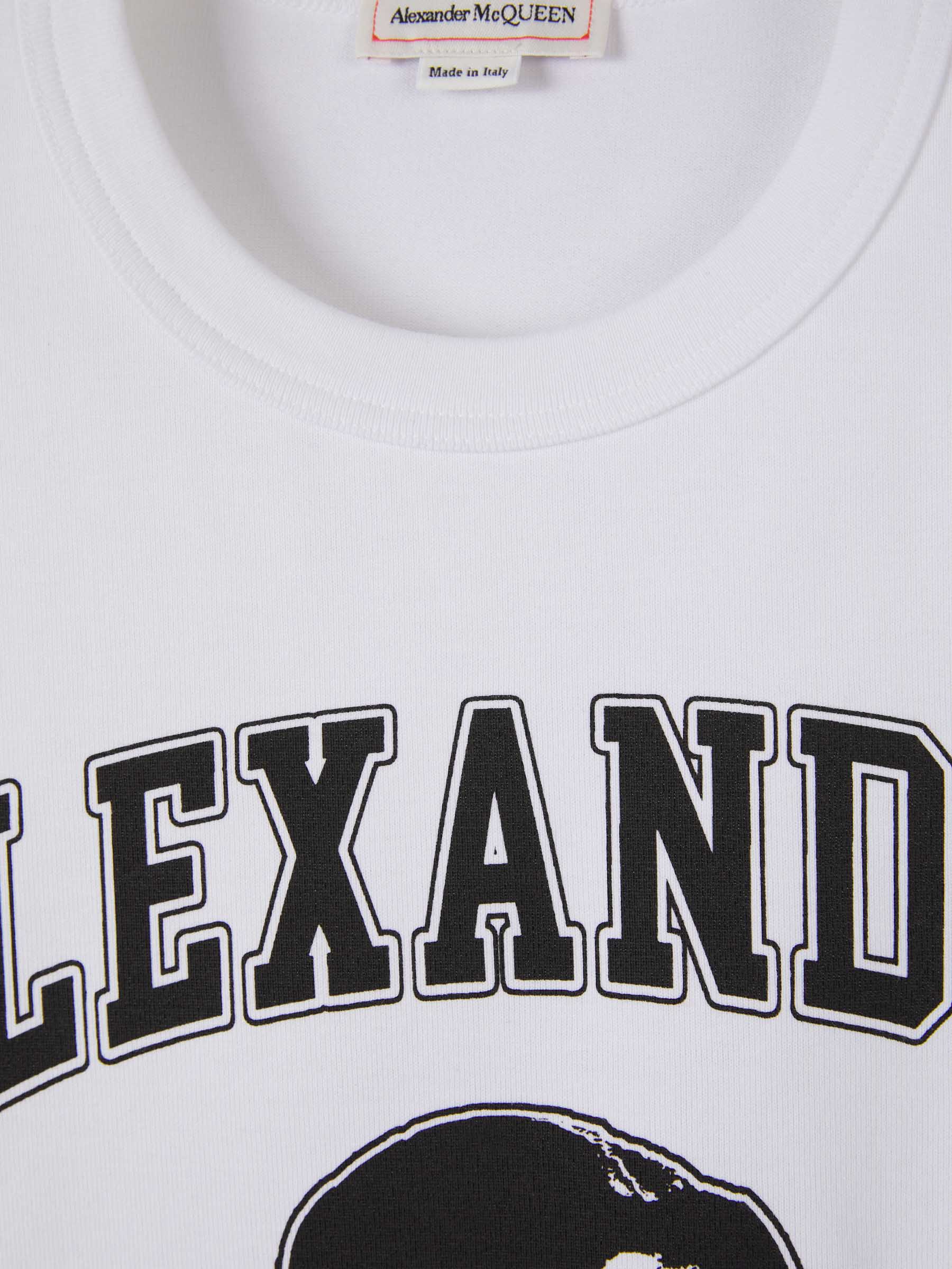 Alexander McQueen Camiseta Gráfico Calavera color Blanco sku 553-003400 02 - Foto 3