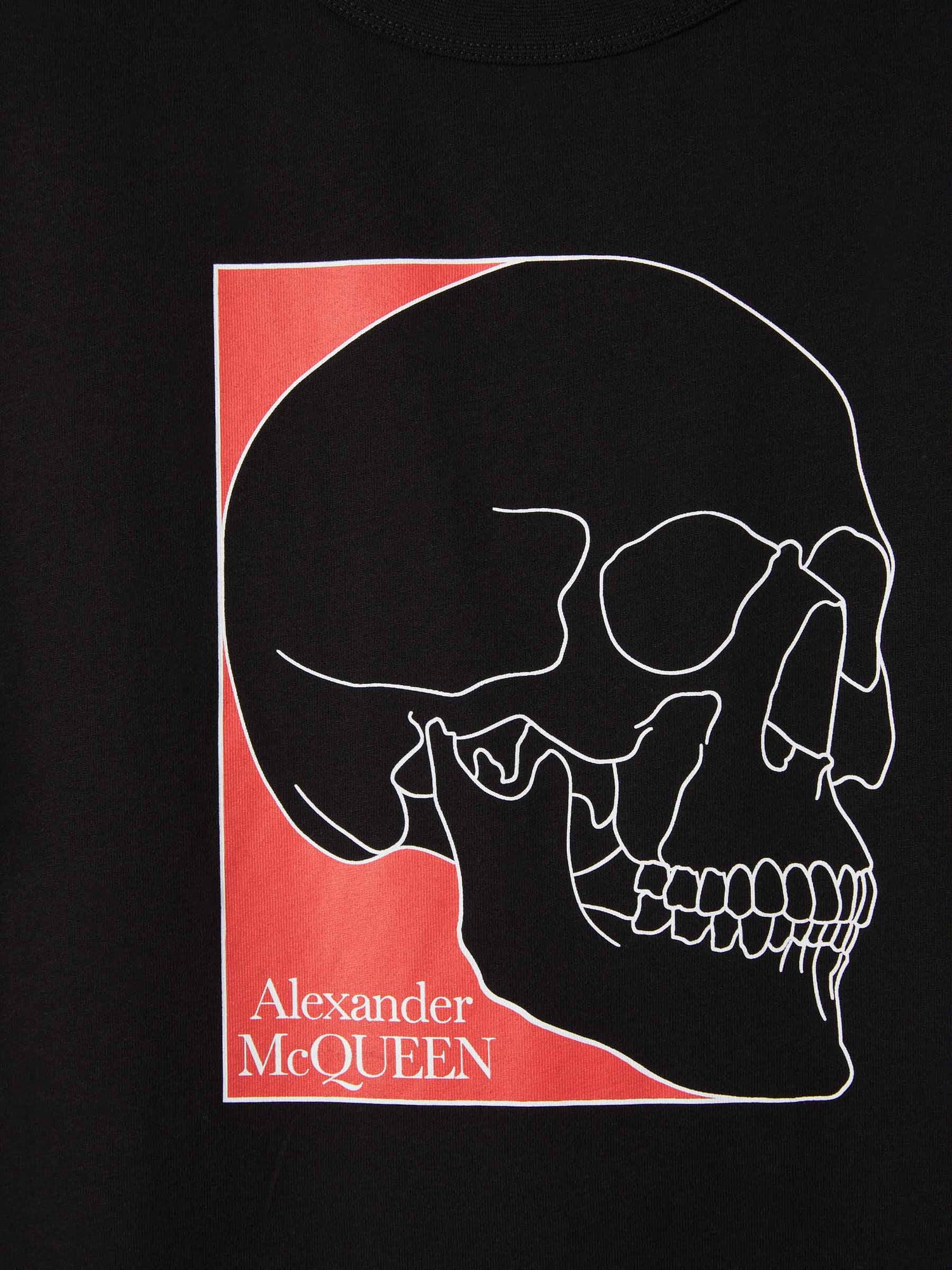 Alexander McQueen Camiseta Gráfico Estampado color Negro sku 553-003405 01 - Foto 4