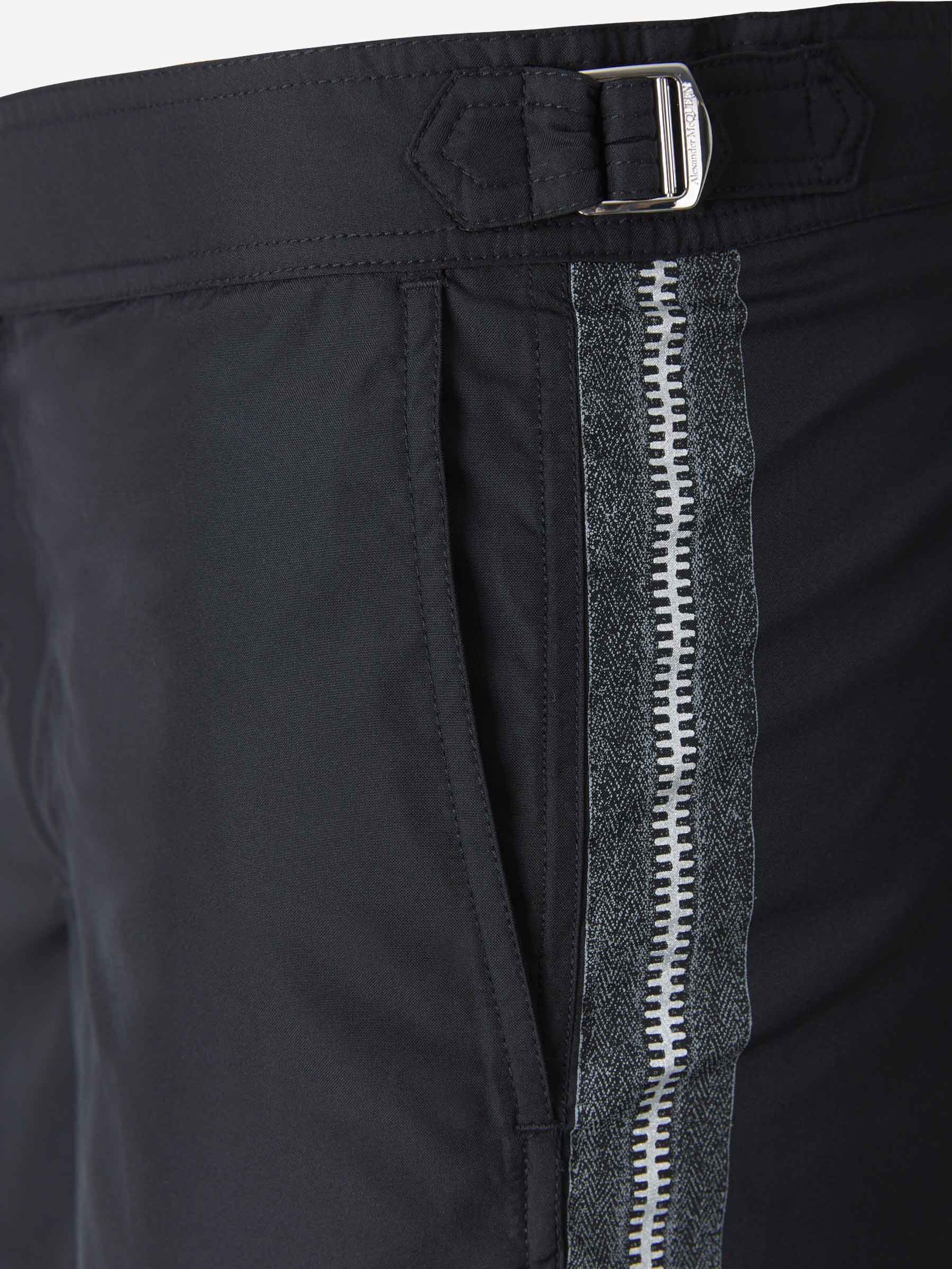 Alexander McQueen Bañador Rayas Contraste color Negro sku 561-001039 00 - Foto 4