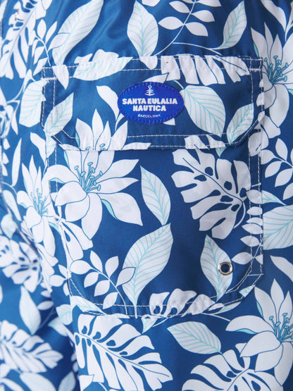 Santa Eulalia Bañador Motivo Hojas color Azul Cobalto sku 561-001103 01 - Foto 3