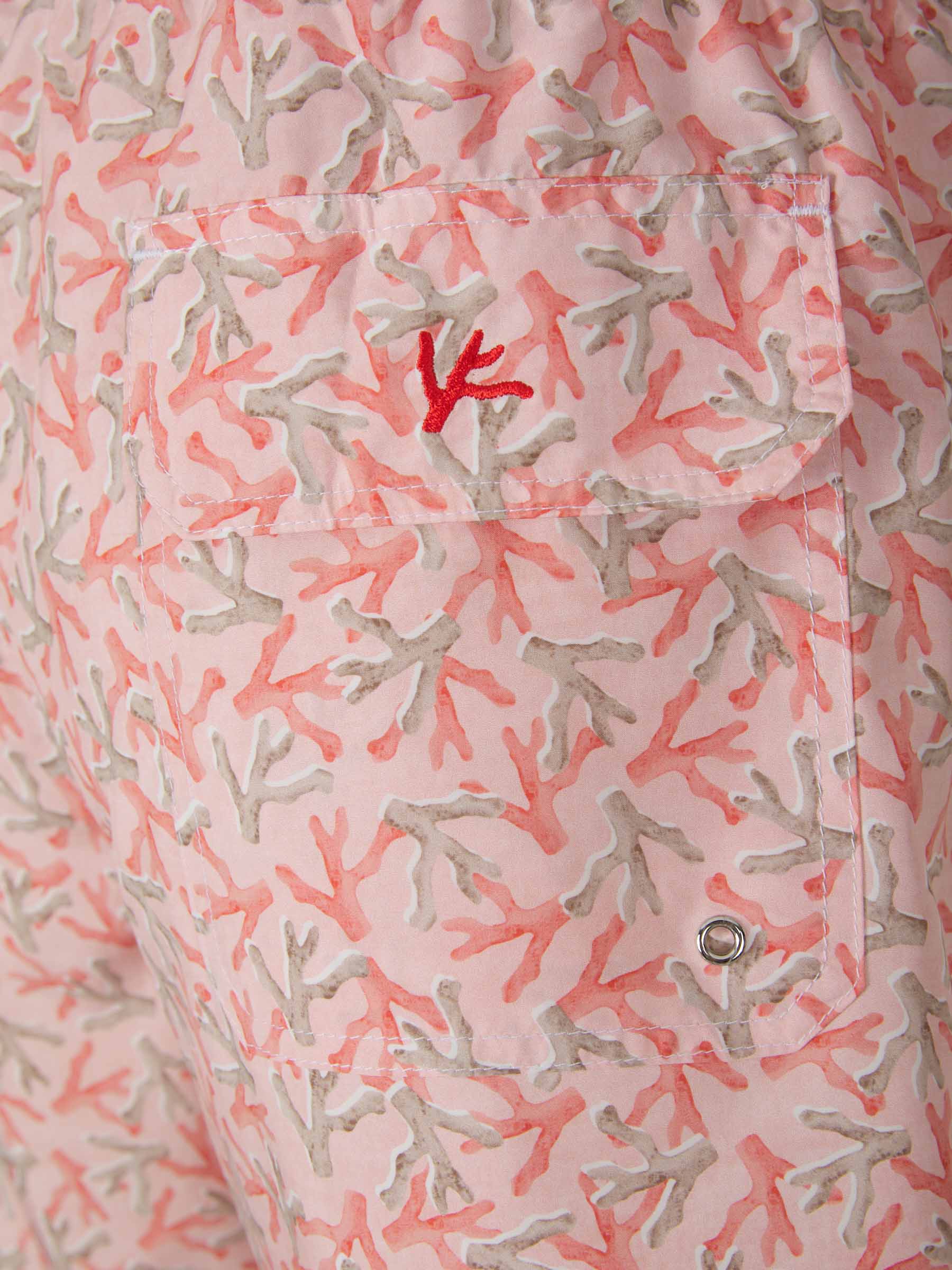 Isaia Bañador Motivo Algas color Rosa Claro sku 561-001184 02 - Foto 4