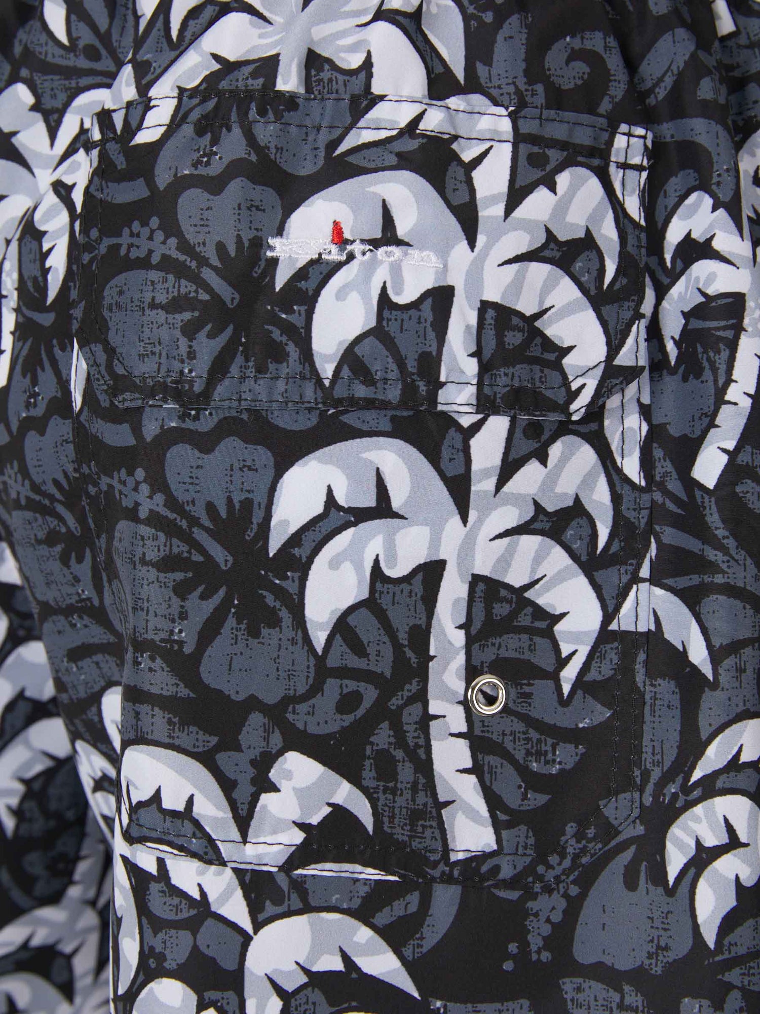 Kiton Bañador Motivo Palmeras color Negro sku 561-001225 01 - Foto 4