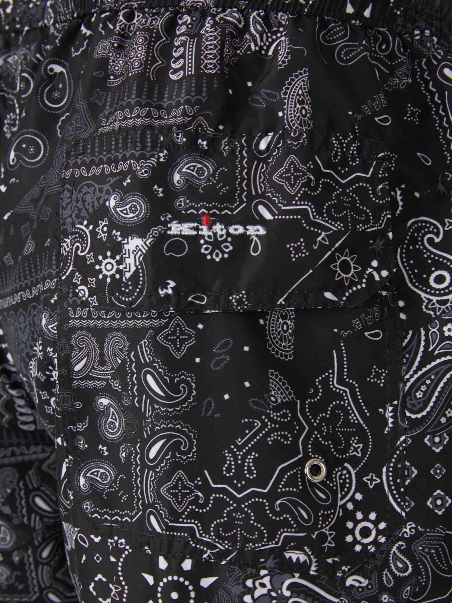 Kiton Bañador Técnico Motivo Bandana color Negro sku 561-001228 01 - Foto 5