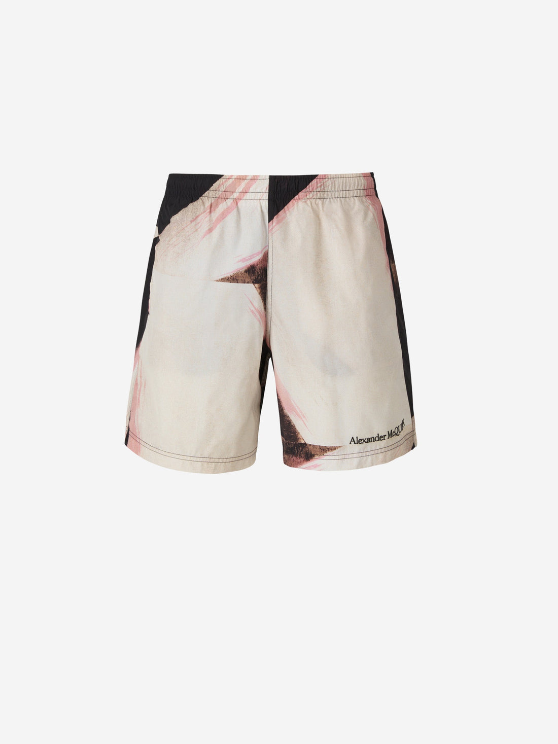 Alexander McQueen Bañador Brushstroke Logo color Marfil sku 561-001236 01 - Foto 1