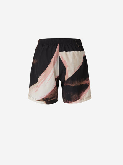 Alexander McQueen Bañador Brushstroke Logo color Marfil sku 561-001236 01 - Foto 3