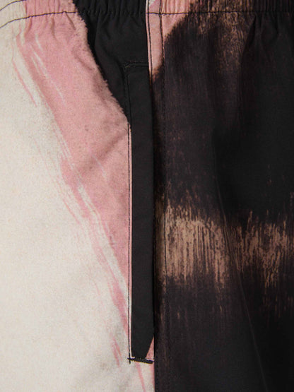Alexander McQueen Bañador Brushstroke Logo color Marfil sku 561-001236 01 - Foto 4