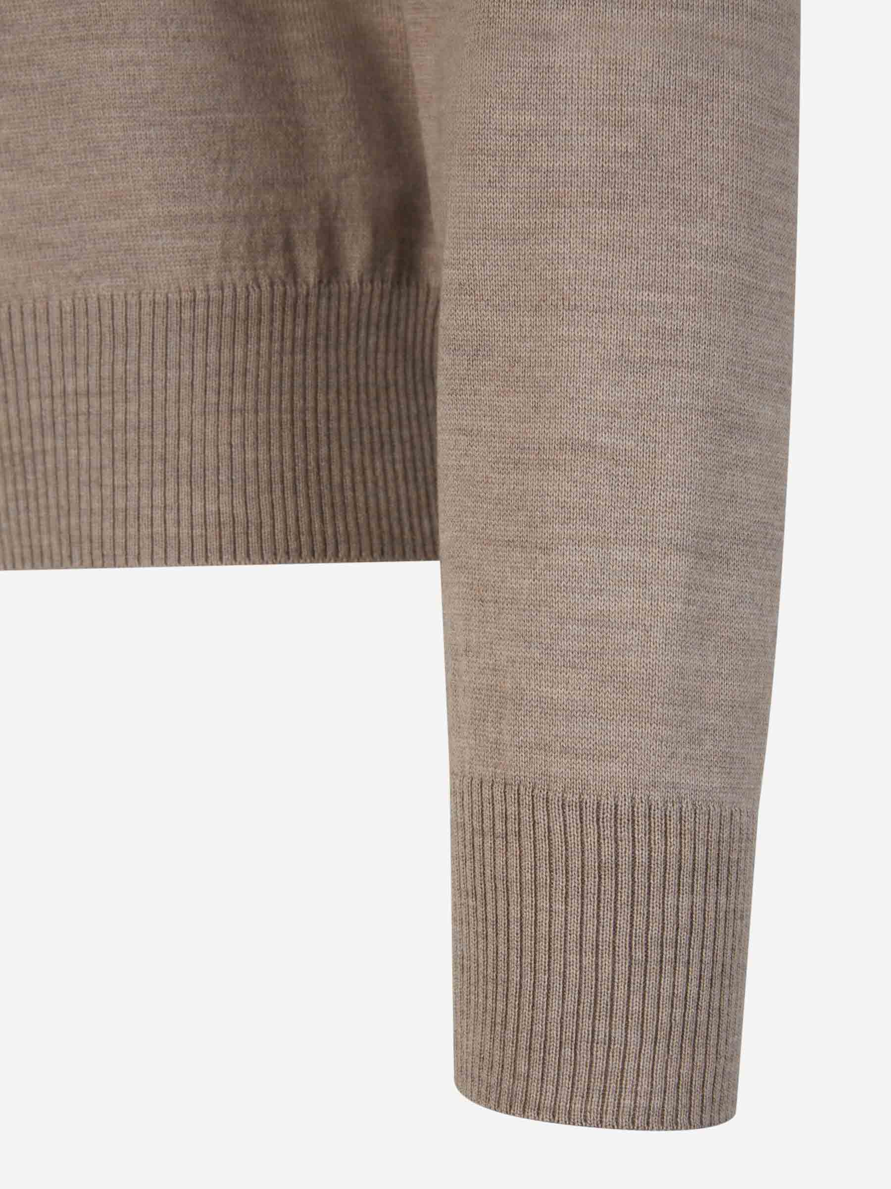 Outlet online Ami Paris Hombre Jersey Lana Bordado color Topo sku 542-002262 02 - Foto 5