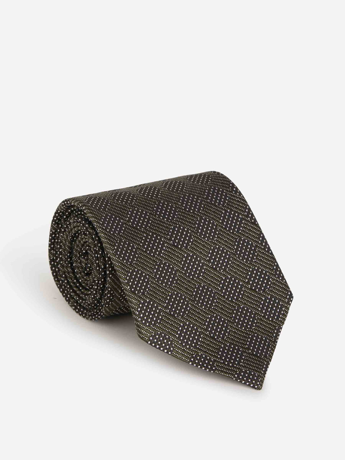 Tom Ford Corbata Motivo Topos color Verde Oscuro sku 601-000718 13 - Foto 1