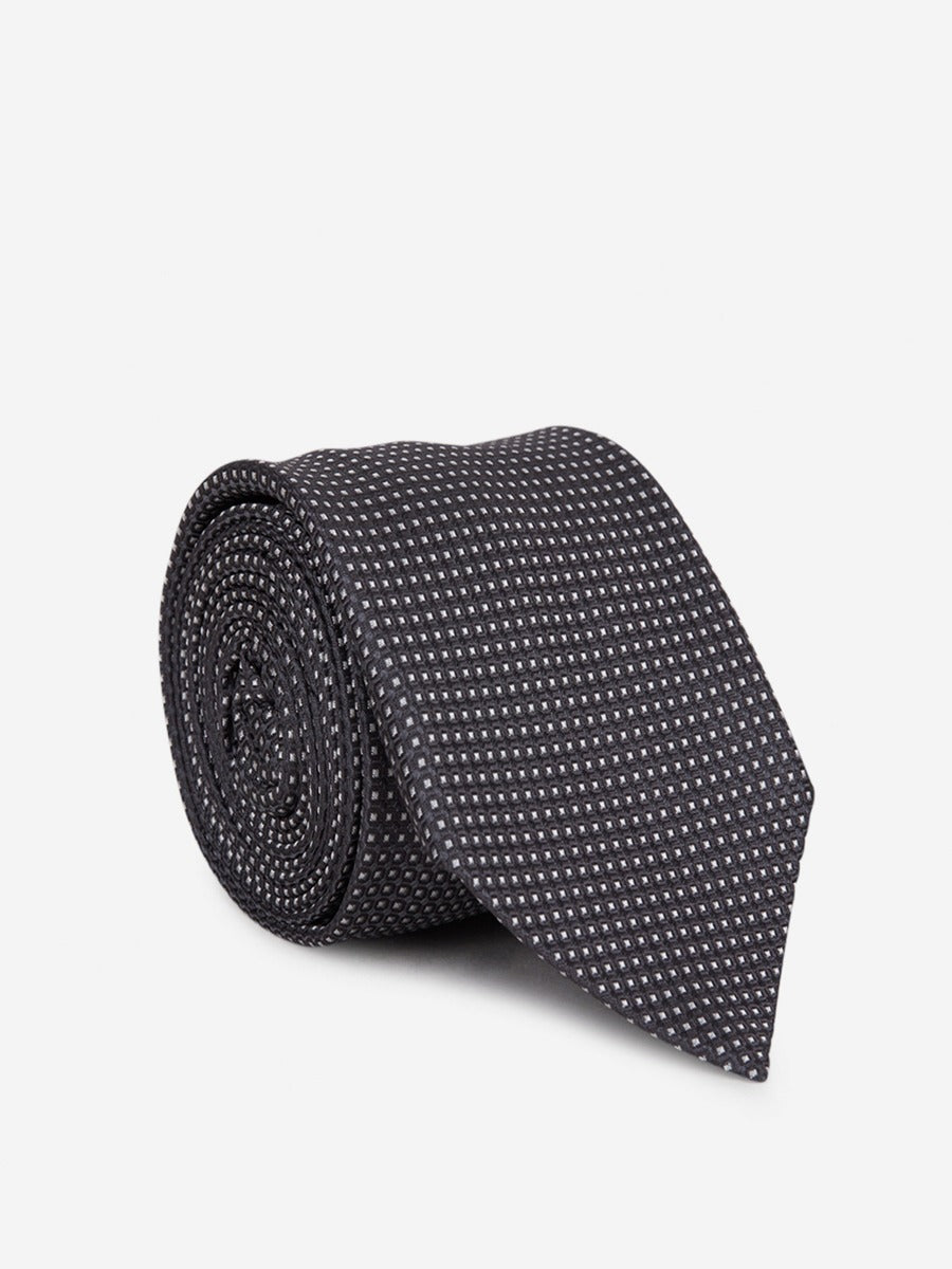 Santa Eulalia Corbata Motivo Cuadros color Negro sku 601-000758 02 - Foto 2