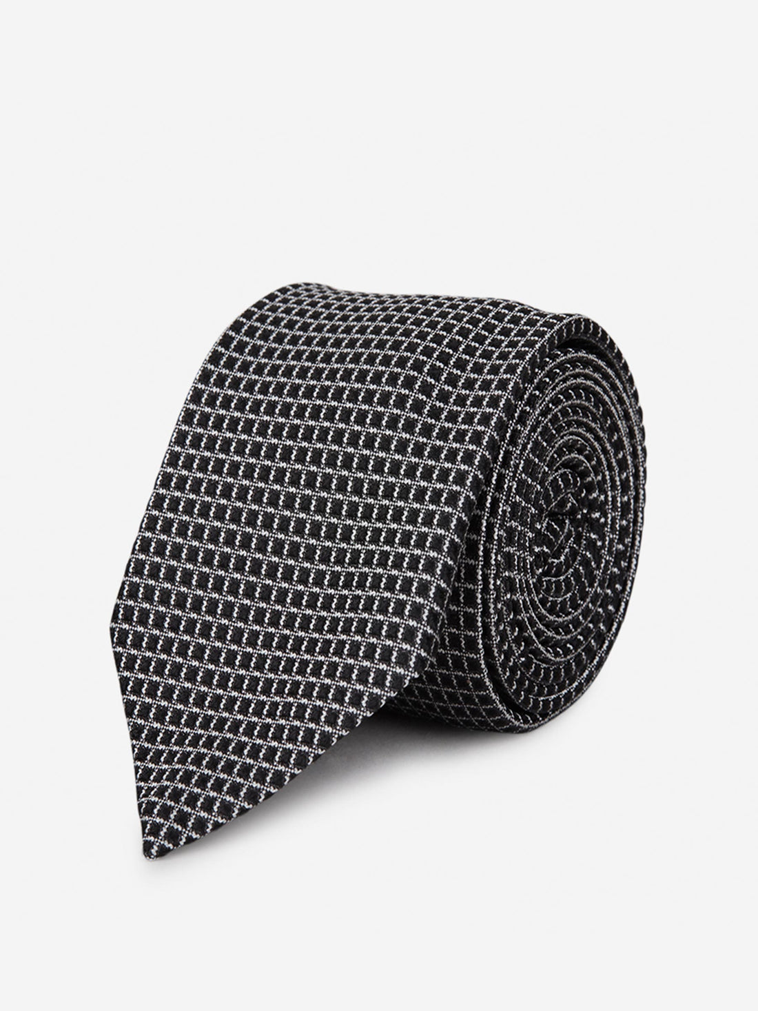 Santa Eulalia Corbata Motivo Cuadros color Negro sku 601-000762 02 - Foto 1