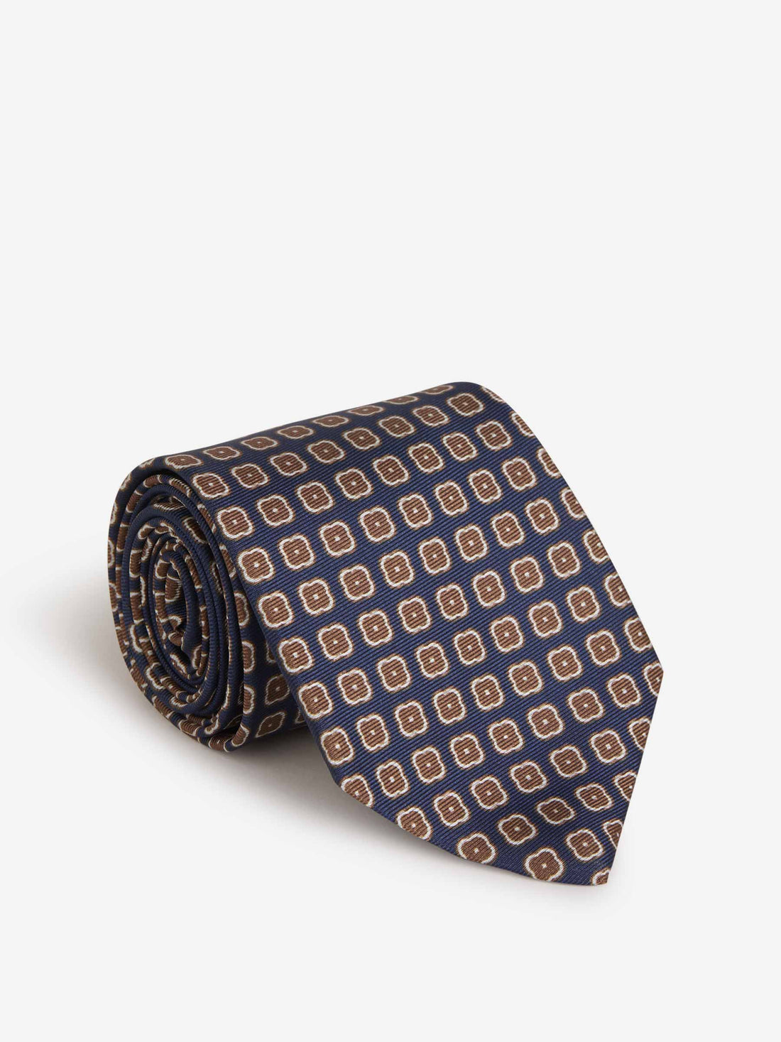 Borrelli Corbata Motivo Geométrico color Azul Noche sku 601-000834 06 - Foto 1