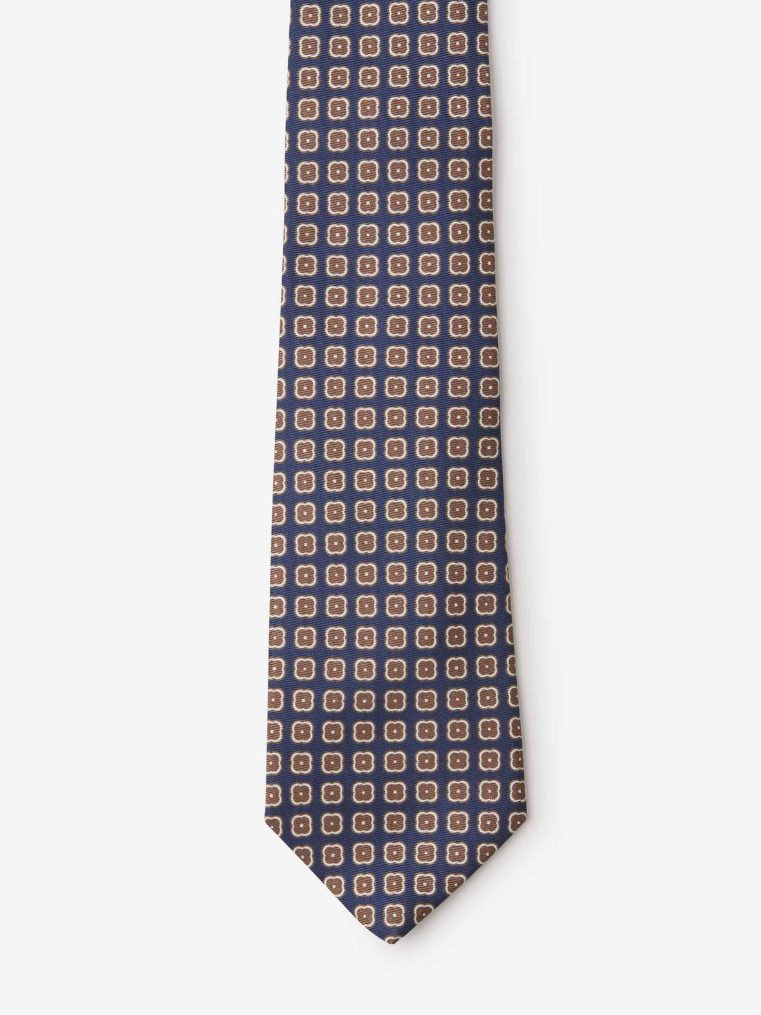 Borrelli Corbata Motivo Geométrico color Azul Noche sku 601-000834 06 - Foto 2