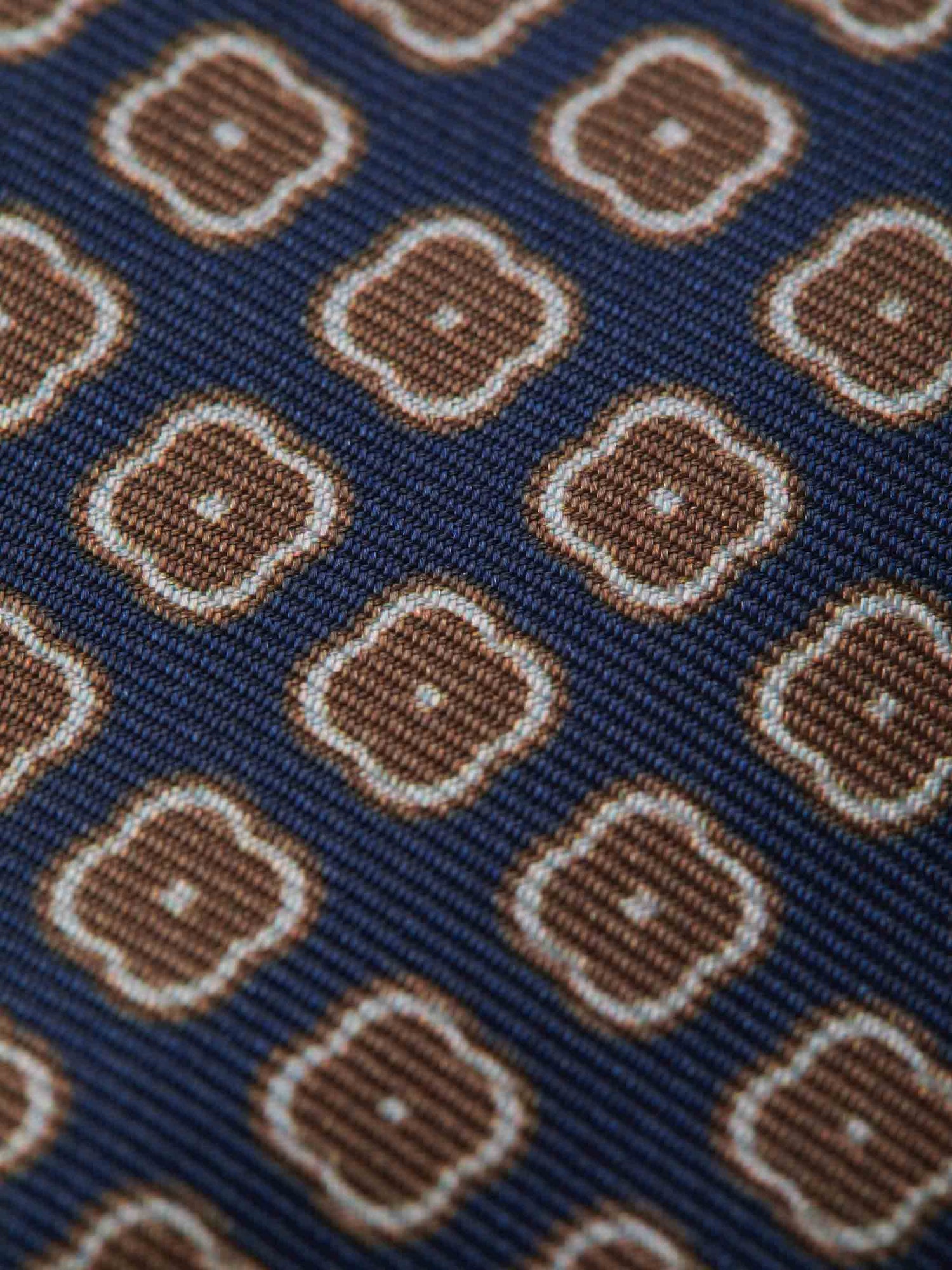 Borrelli Corbata Motivo Geométrico color Azul Noche sku 601-000834 06 - Foto 3