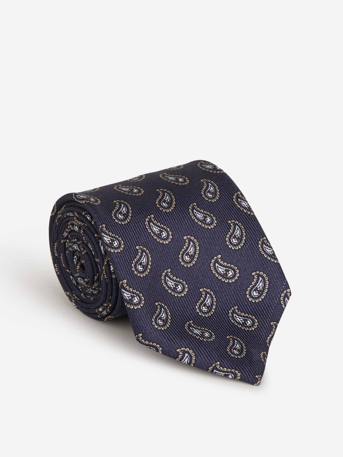 Brioni Corbata Motivo Paisley color Azul Noche sku 601-000933 04 - Foto 1