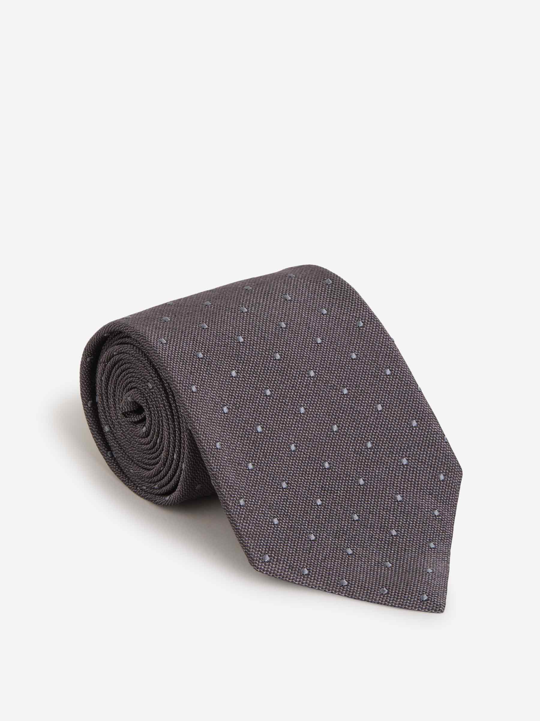 Tom Ford Corbata Motivo Geométrico color Gris Piedra sku 601-000998 02 - Foto 1