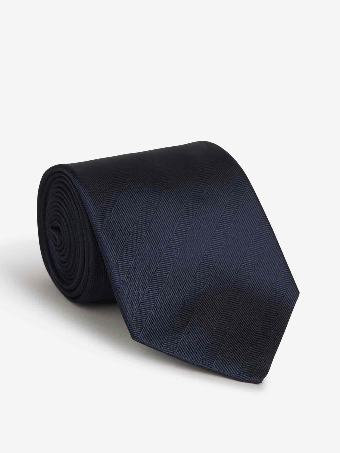 Santa Eulalia Corbata Motivo Espiga Seda color Azul Noche sku 601-001011 03 - Foto 1