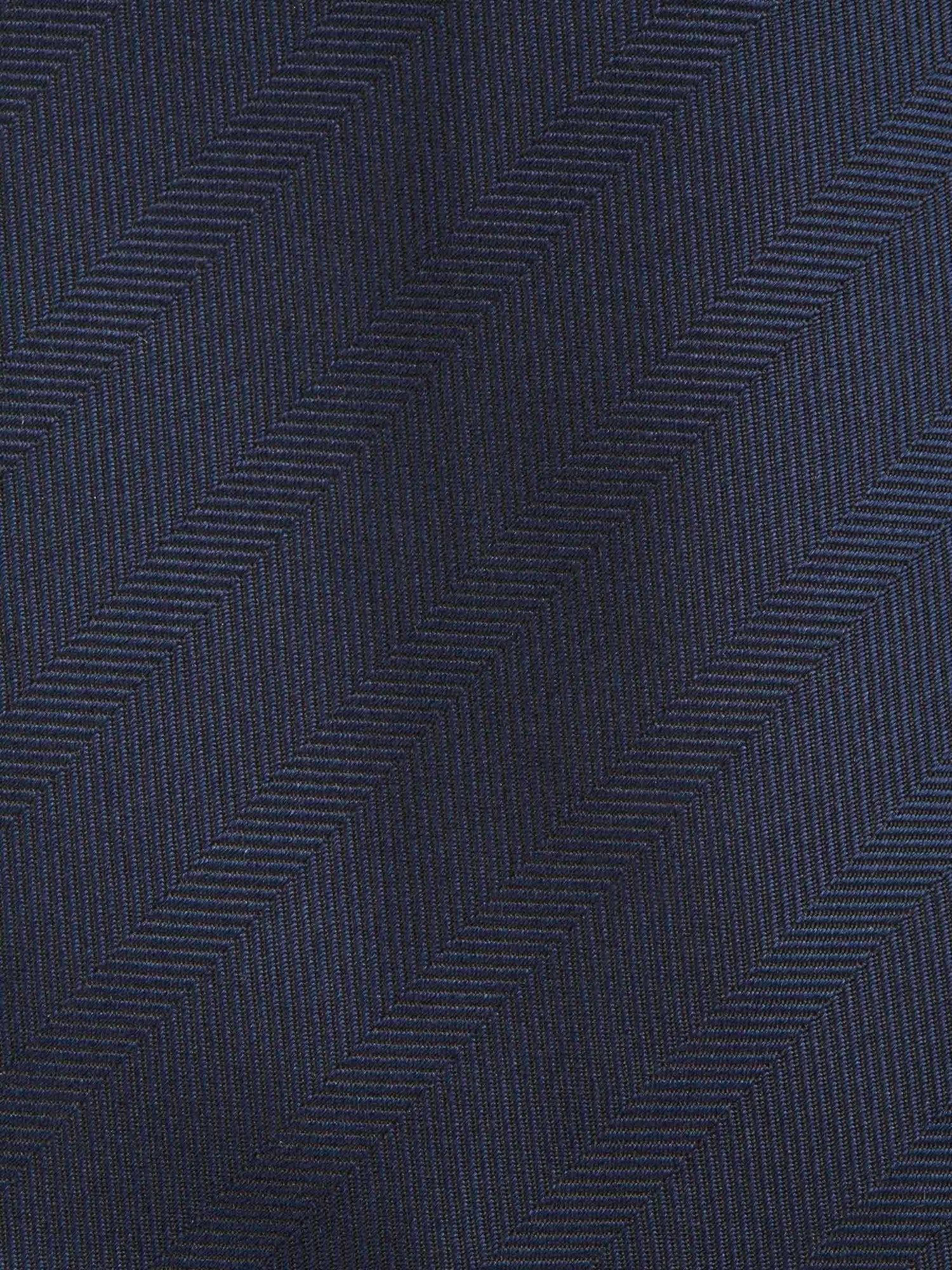 Santa Eulalia Corbata Motivo Espiga Seda color Azul Noche sku 601-001011 03 - Foto 3
