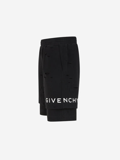 Givenchy Bermudas Algodón Logo color Negro sku 523-000928 01 - Foto 2
