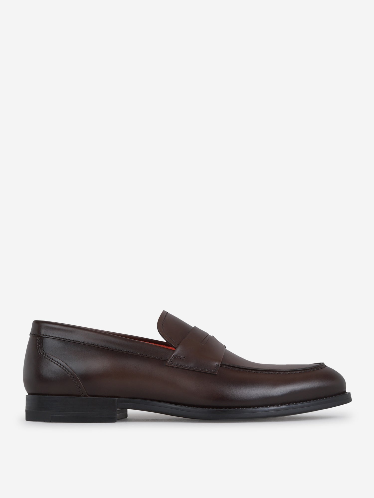 Santoni Mocassines Penny Piel color Marrón Oscuro sku 610-000176 01 - Foto 1
