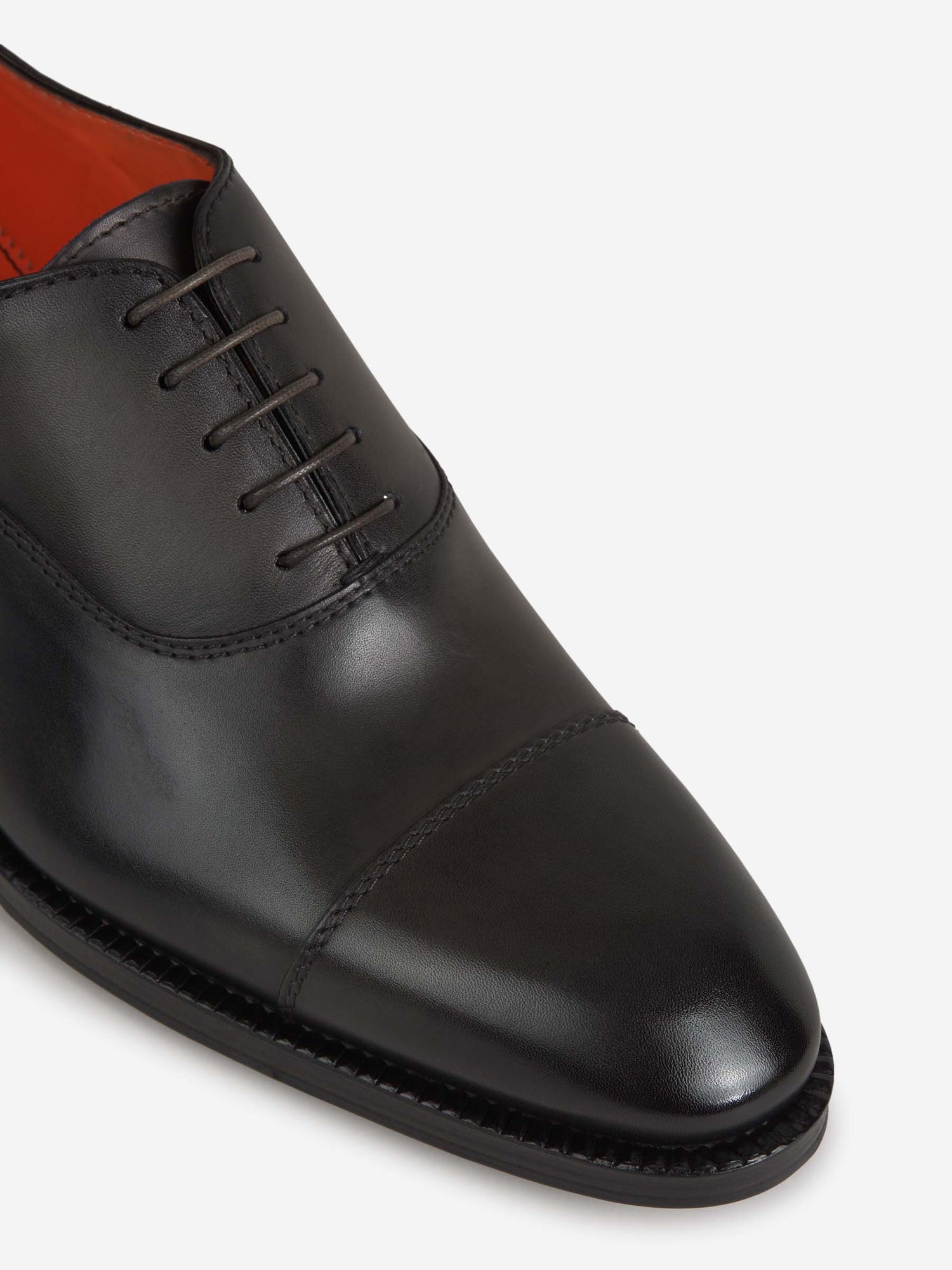 Outlet online Santoni Hombre Zapatos Oxford Piel color Negro sku 610-000183 01 - Foto 4