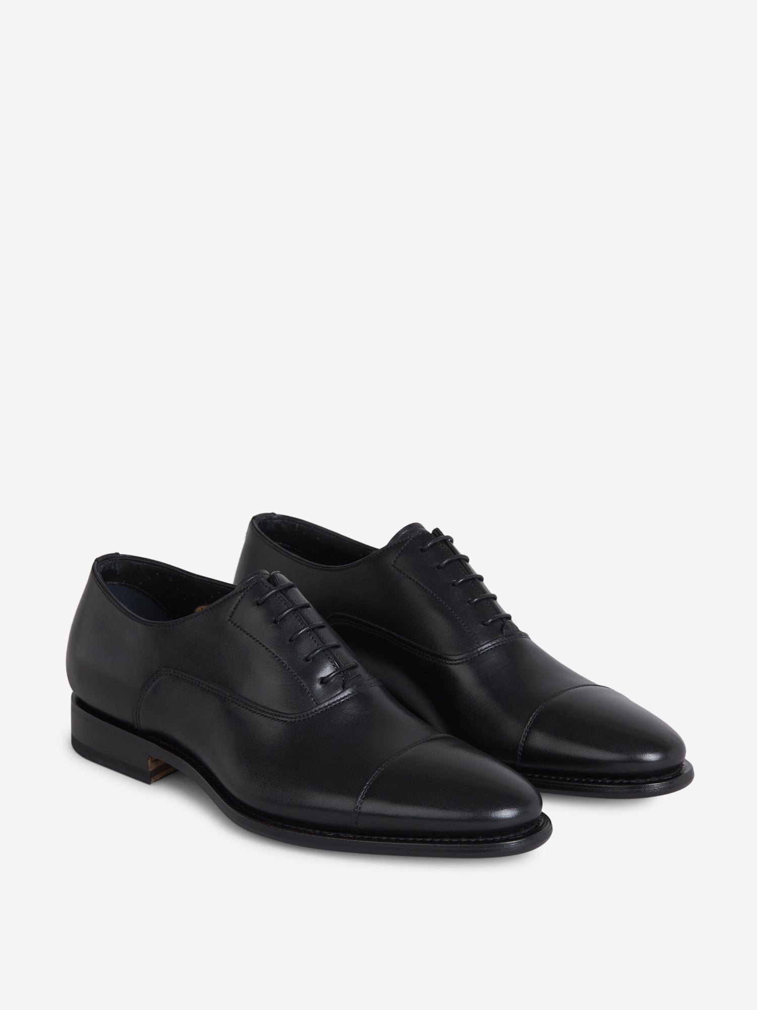 Santoni Zapatos Oxford Piel color Negro sku 611-003637 01 - Foto 1