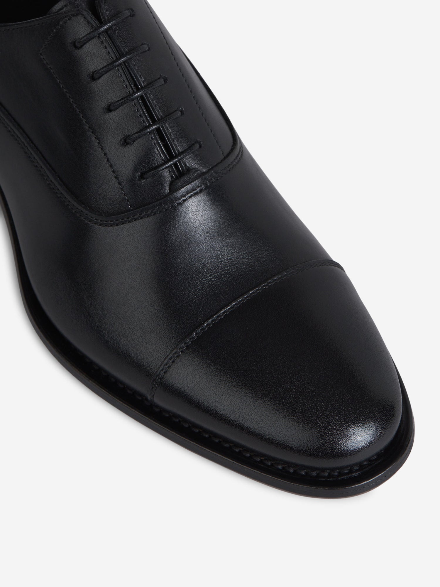 Santoni Zapatos Oxford Piel color Negro sku 611-003637 01 - Foto 3