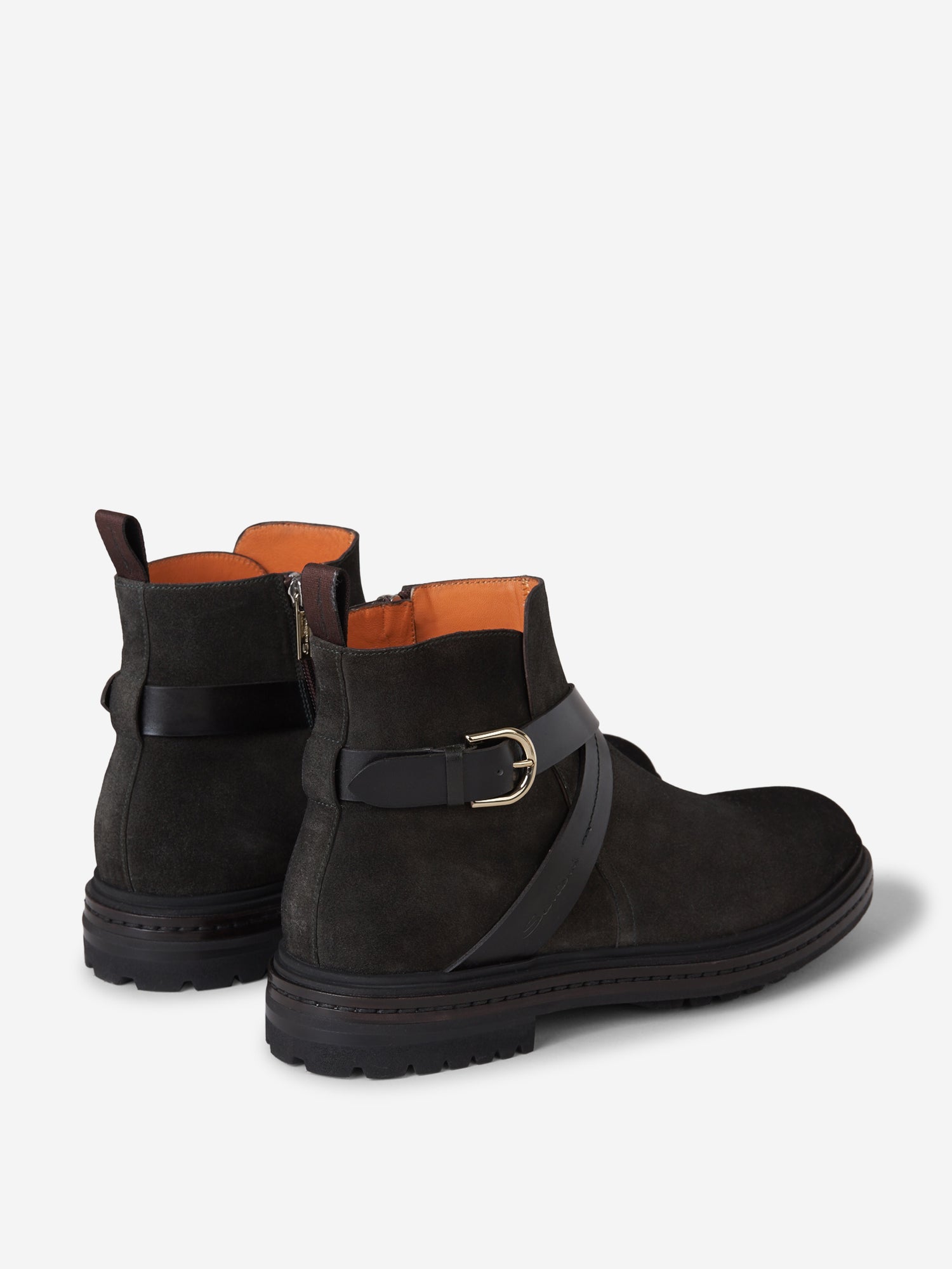 Santoni Botas Ante color Verde Militar sku 611-003754 01 - Foto 2