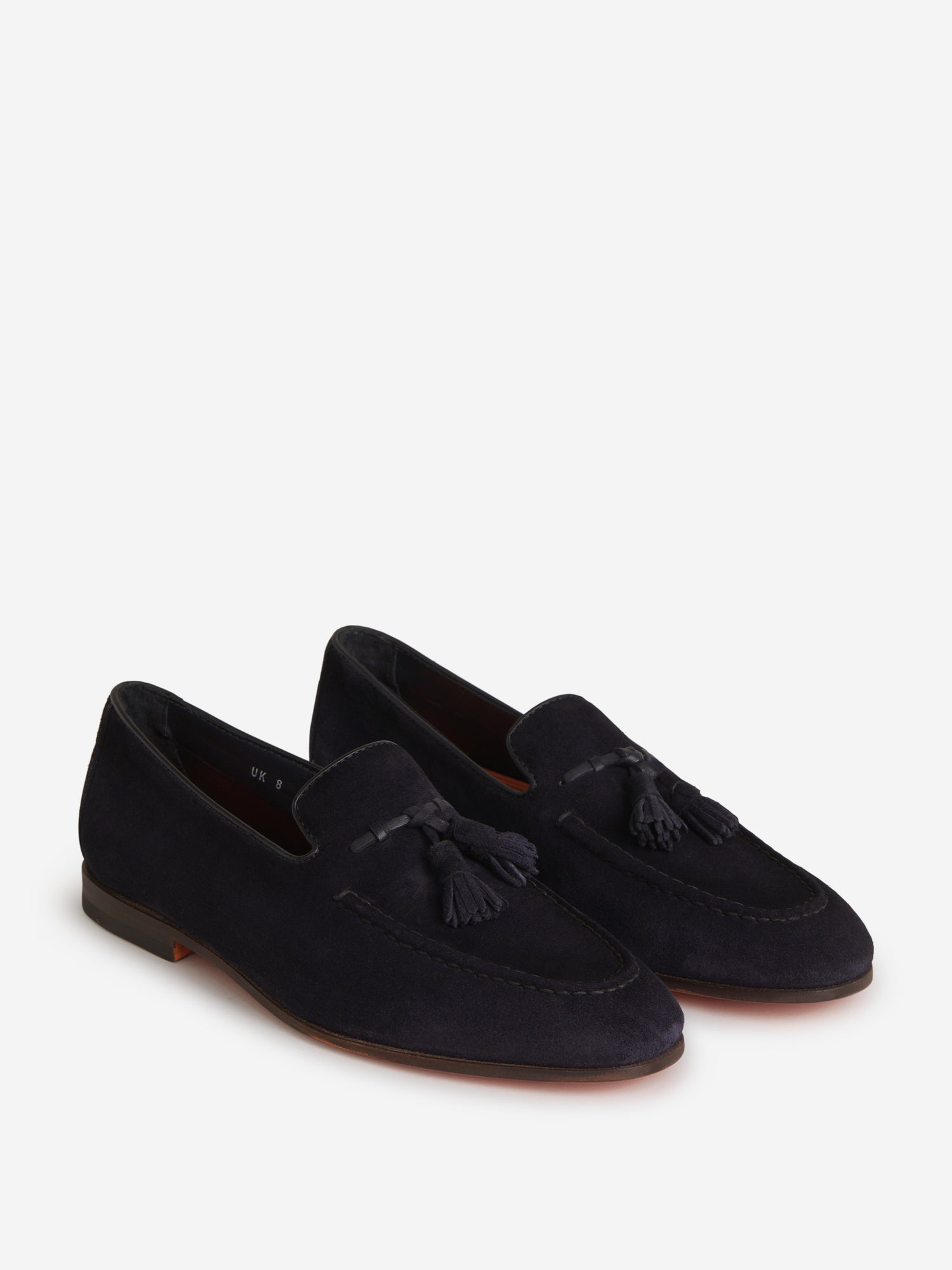 Outlet online Santoni Hombre Sneakers Ante color Azul Cobalto sku 611-004084 01 - Foto 2