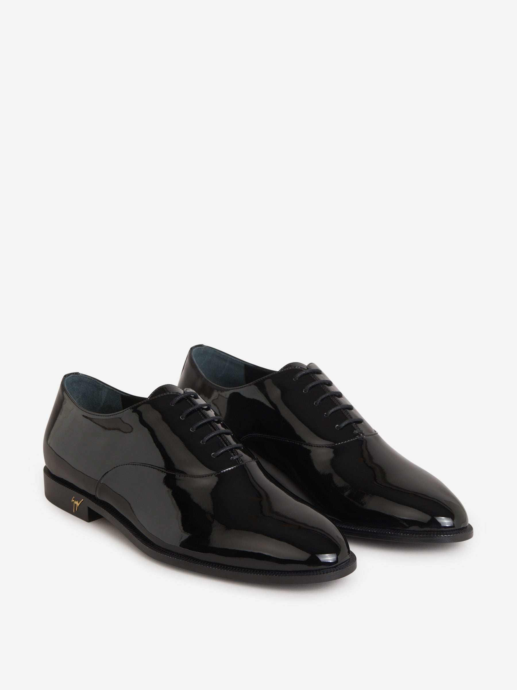 Outlet online Giuseppe Zanotti Hombre Zapatos Oxford Charol color Negro sku 611-004099 01 - Foto 2