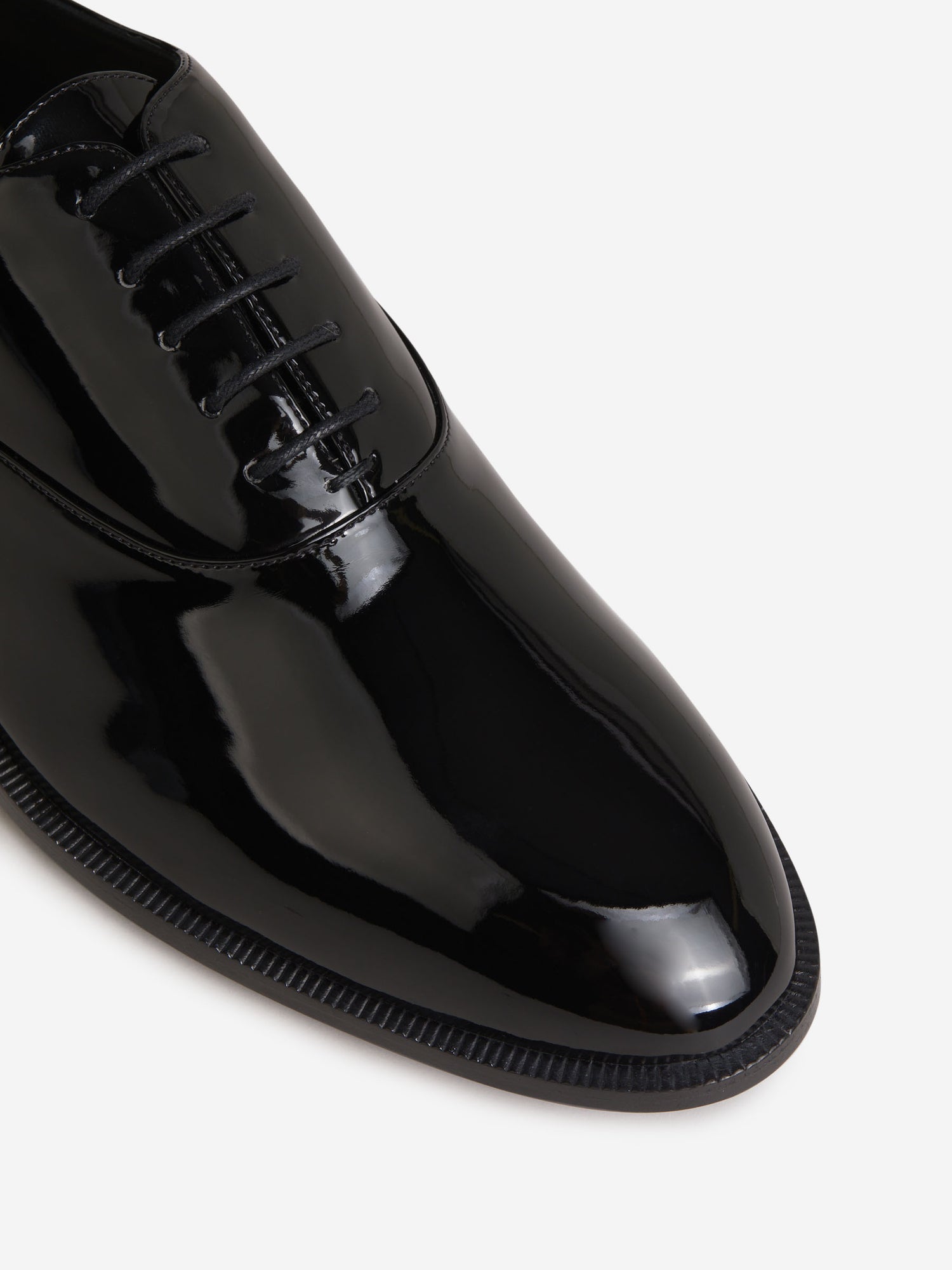 Outlet online Giuseppe Zanotti Hombre Zapatos Oxford Charol color Negro sku 611-004099 01 - Foto 4