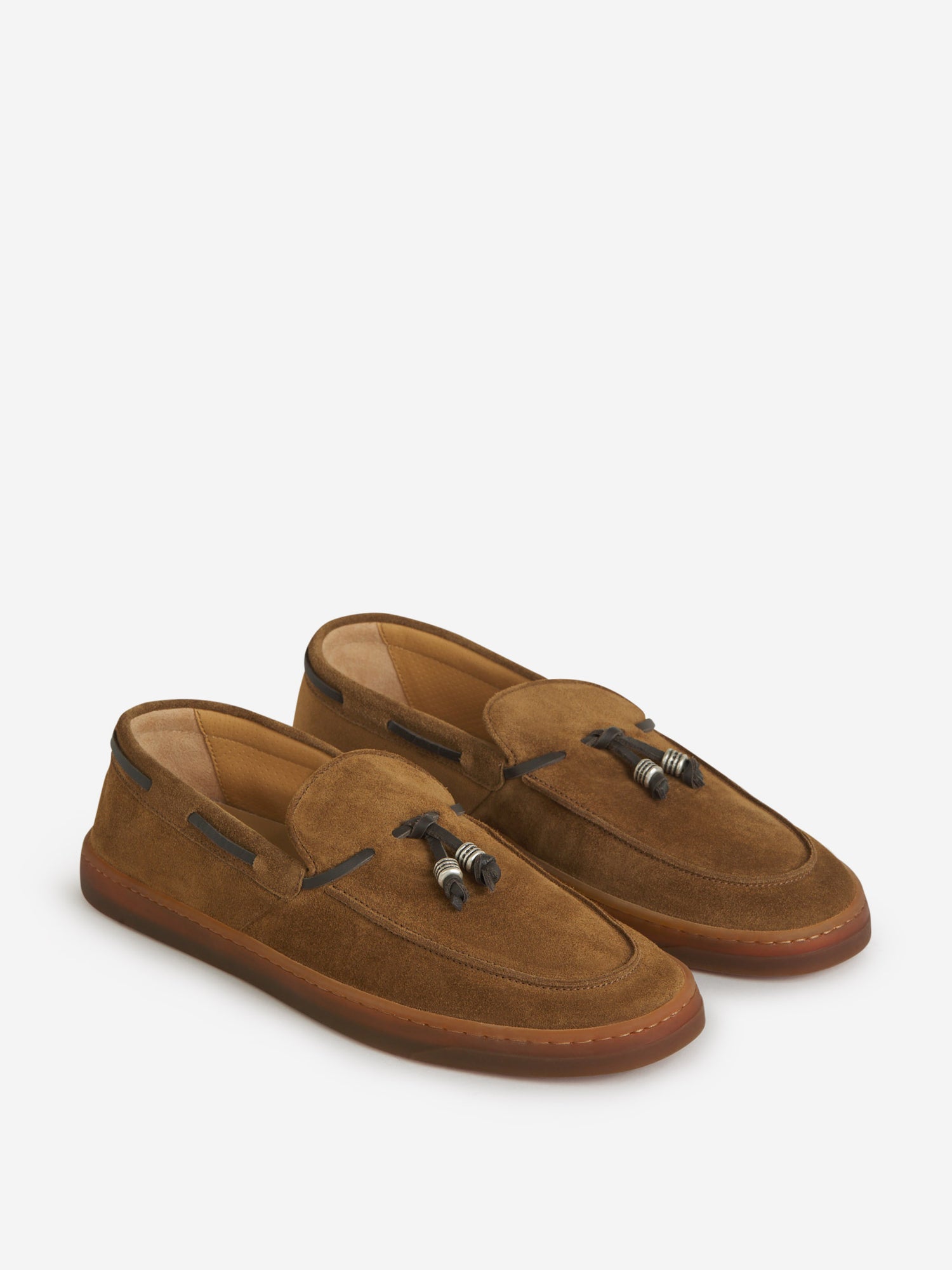 Outlet online Henderson Baracco Hombre Mocasines Borla Ante color Marrón sku 611-004105 01 - Foto 2