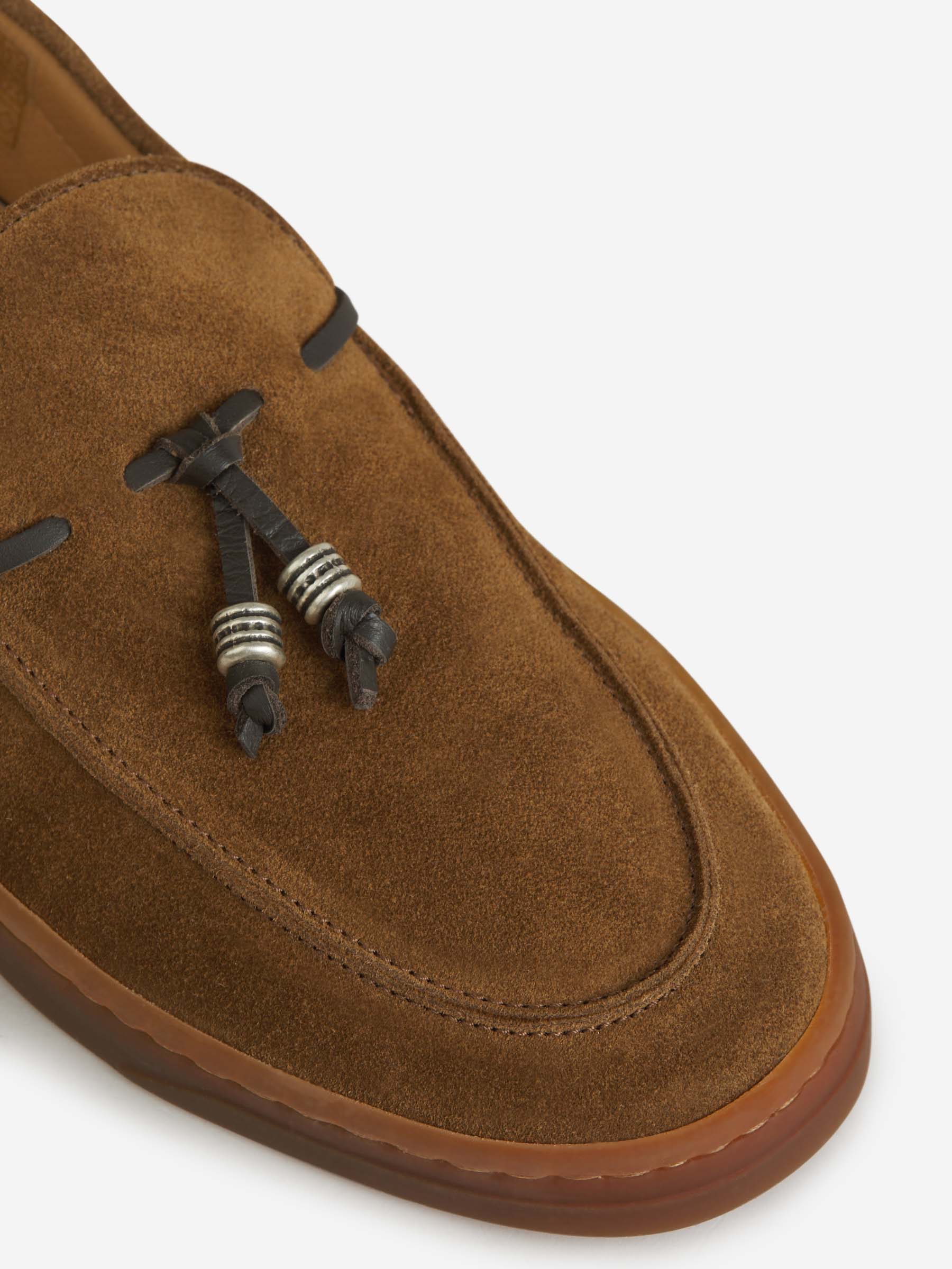 Outlet online Henderson Baracco Hombre Mocasines Borla Ante color Marrón sku 611-004105 01 - Foto 4