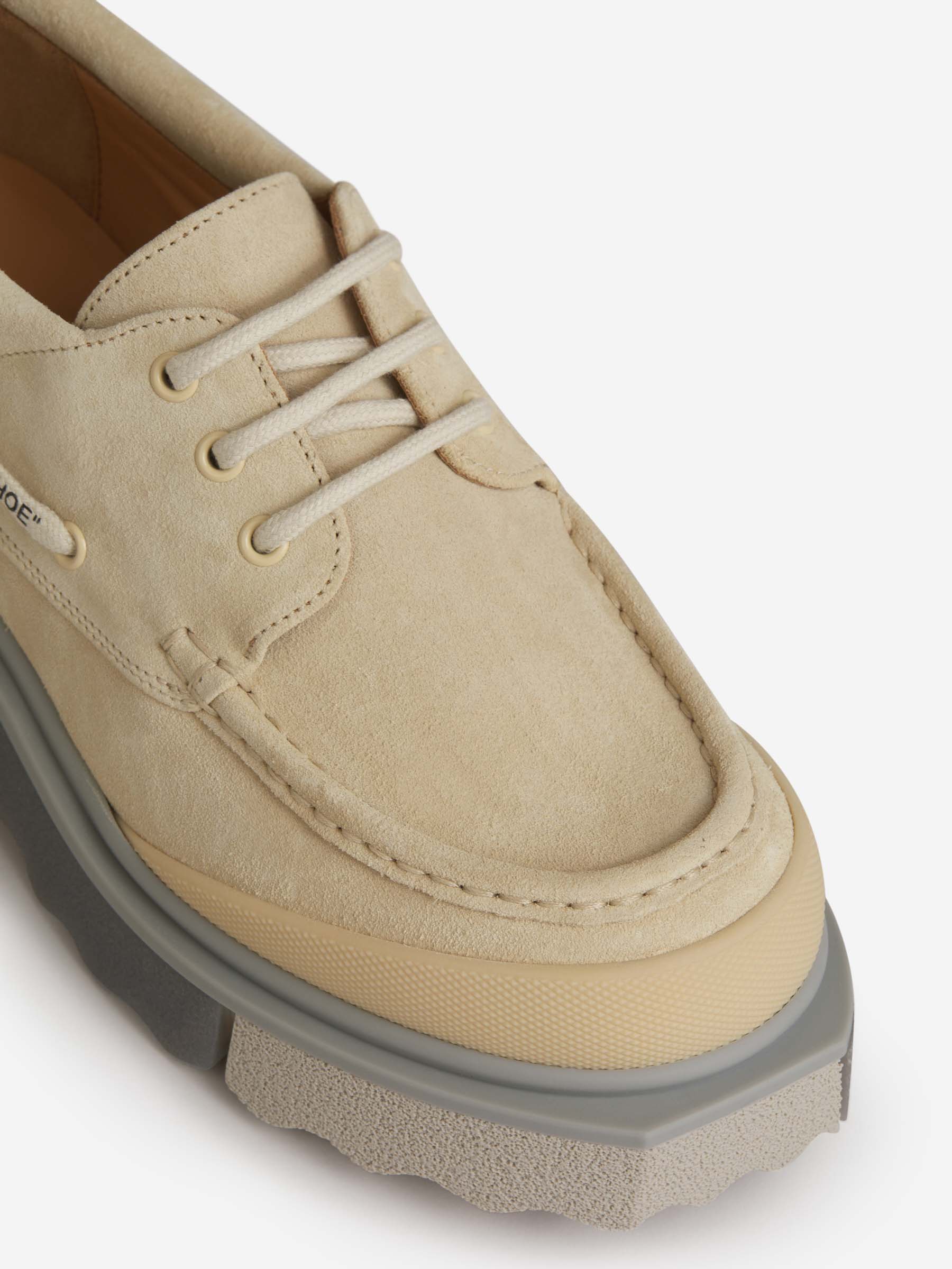Off-White Zapatos Náuticos Cordones color Beis sku 611-004121 01 - Foto 4