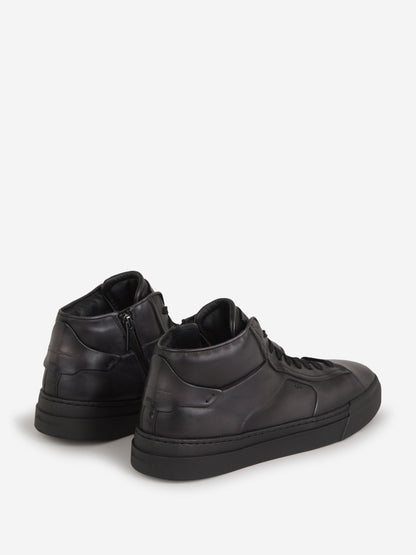 Santoni Sneakers Altas Piel color Gris Antracita sku 611-004153 01 - Foto 3