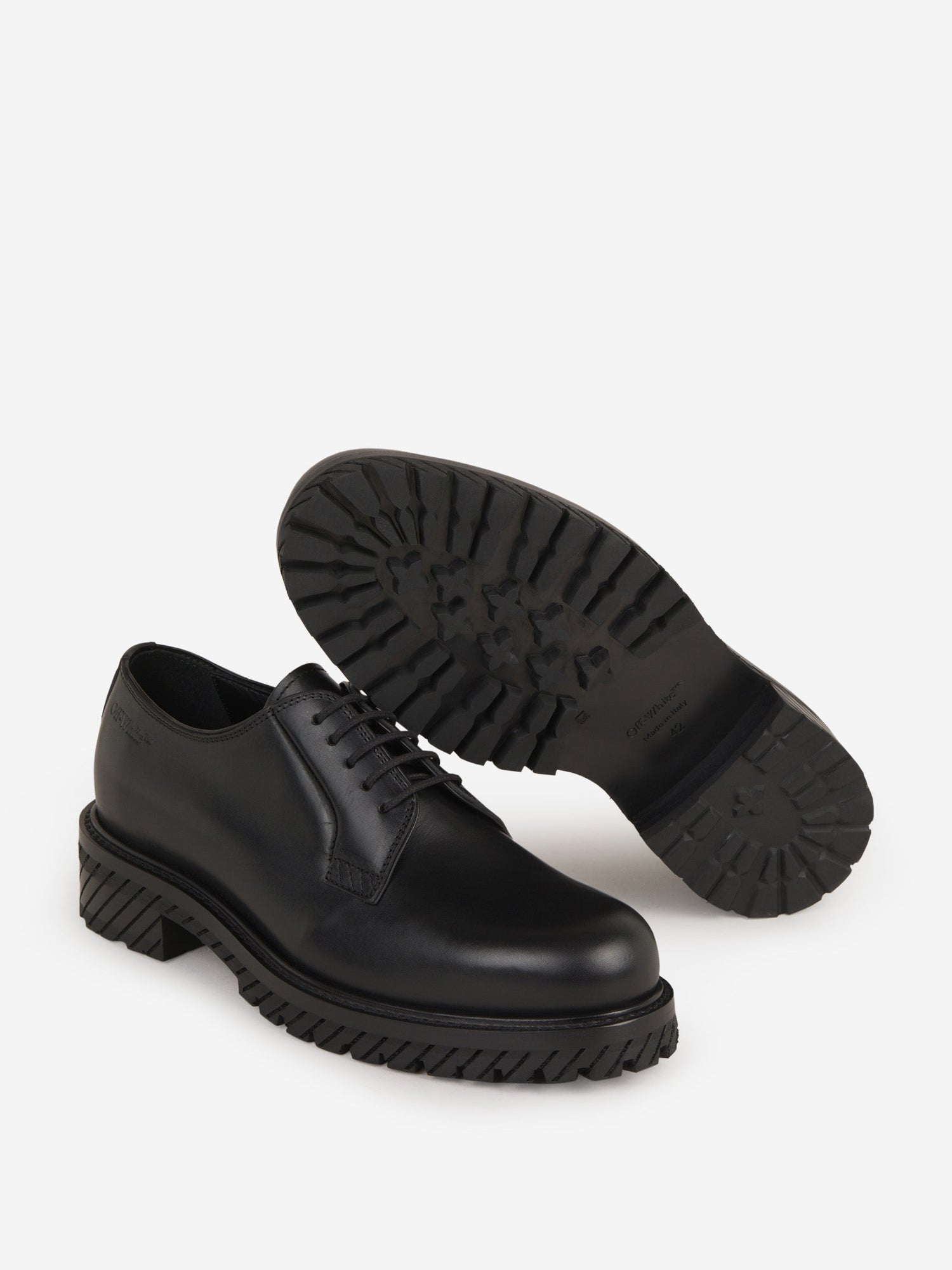 Outlet online Off-White Hombre Zapatos Sponge Derby color Negro sku 611-004240 01 - Foto 4