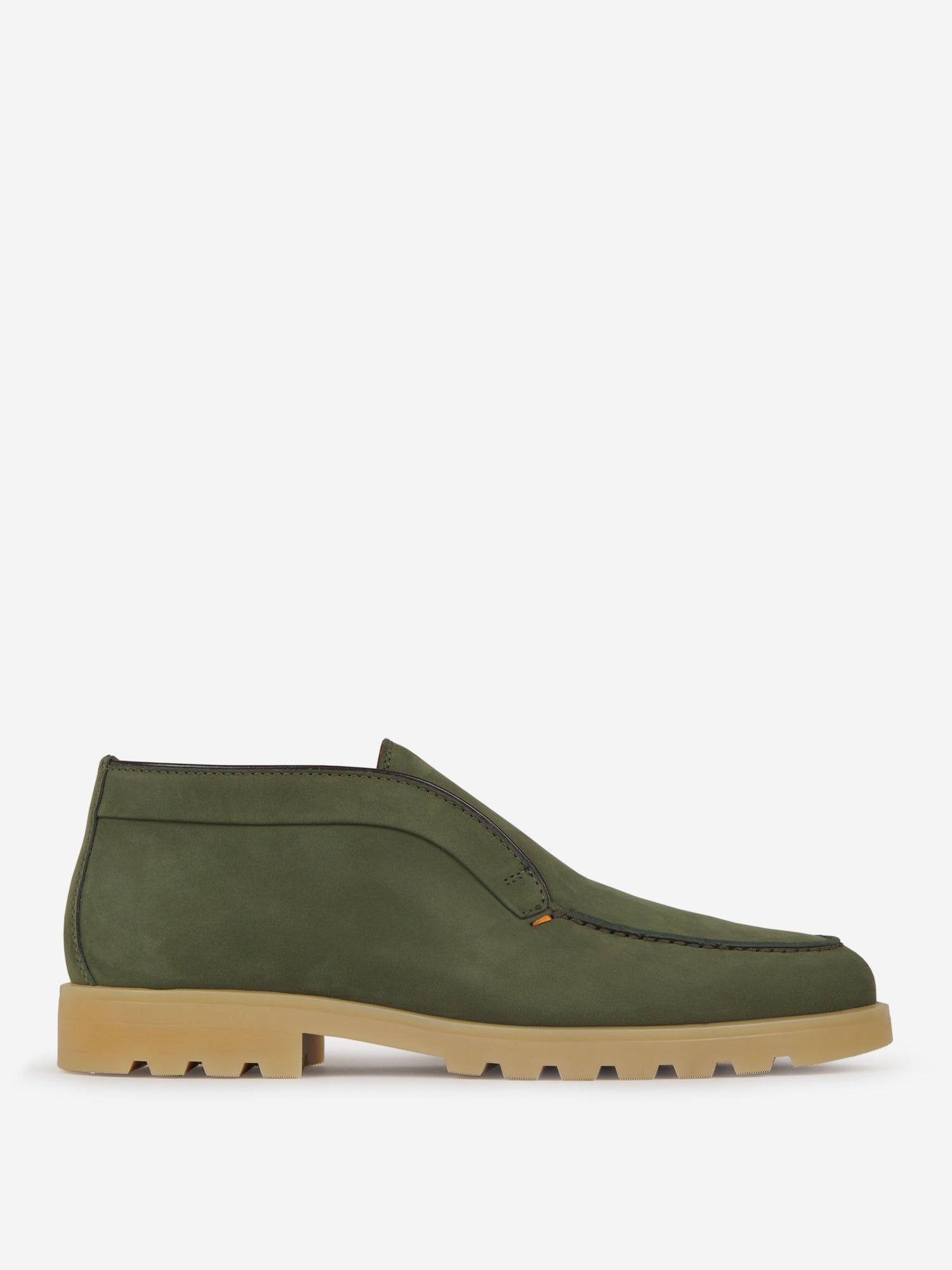 Outlet online Santoni Hombre Mocasines Altos Piel Ante color Verde Militar sku 611-004247 01 - Foto 1