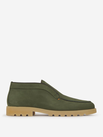 Outlet online Santoni Hombre Mocasines Altos Piel Ante color Verde Militar sku 611-004247 01 - Foto 1