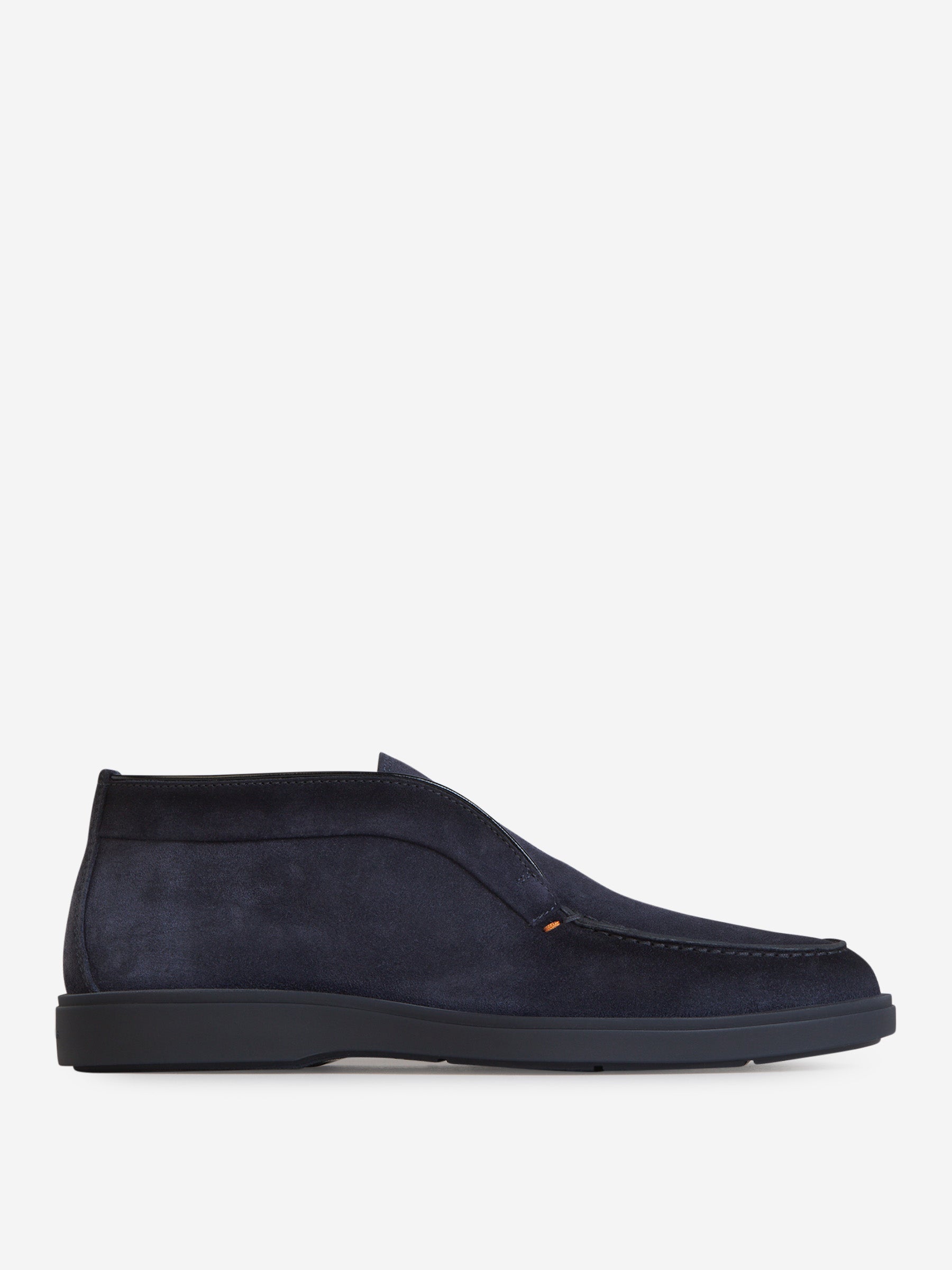 Outlet online Santoni Hombre Mocasines Altos Piel Ante color Azul Noche sku 611-004251 01 - Foto 1