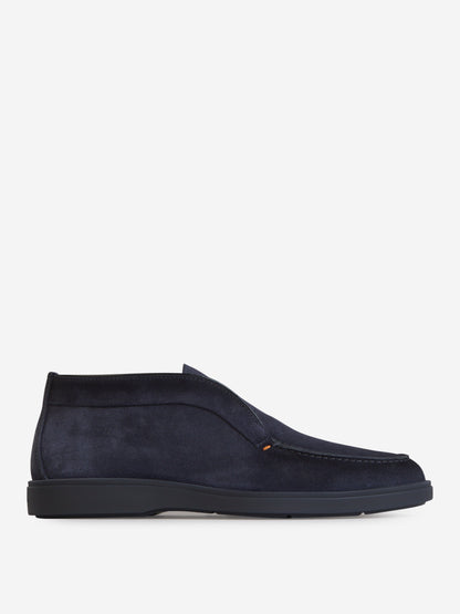 Outlet online Santoni Hombre Mocasines Altos Piel Ante color Azul Noche sku 611-004251 01 - Foto 1