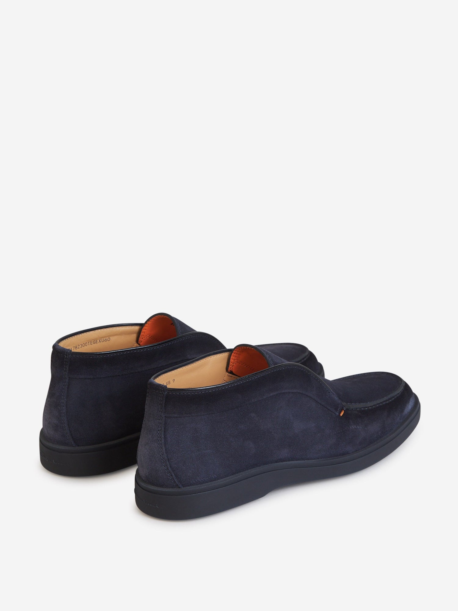 Outlet online Santoni Hombre Mocasines Altos Piel Ante color Azul Noche sku 611-004251 01 - Foto 3