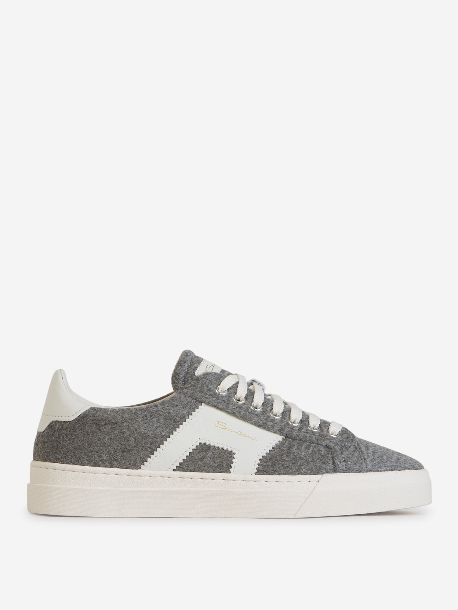 Outlet online Santoni Hombre Sneakers Double Buckle Lana color Gris Carbon sku 611-004262 01 - Foto 1