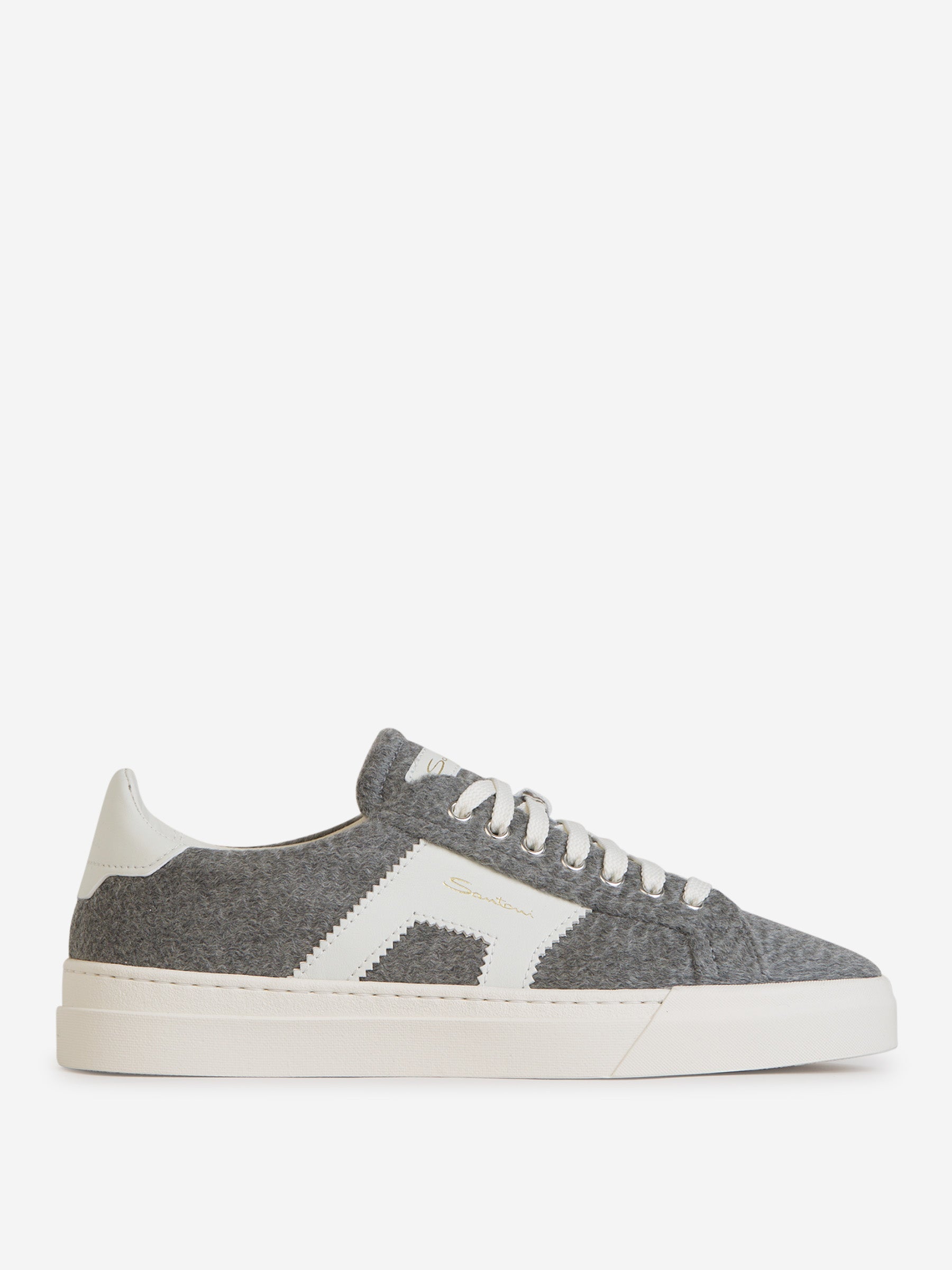 Outlet online Santoni Hombre Sneakers Double Buckle Lana color Gris Carbon sku 611-004262 01 - Foto 1
