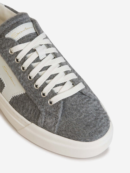 Outlet online Santoni Hombre Sneakers Double Buckle Lana color Gris Carbon sku 611-004262 01 - Foto 5