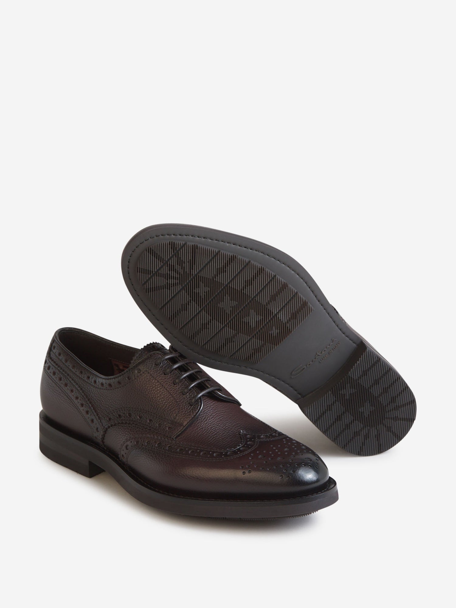 Outlet online Santoni Hombre Zapatos Distressed Piel color Marron Oscuro sku 611-004266 01 - Foto 4